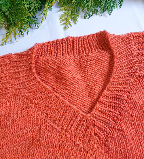 Убавление выреза горловины переда