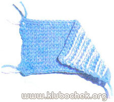 Тунисское вязание - лицевое вязание