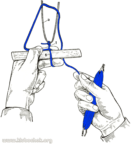 4-й прием плетения первой петли