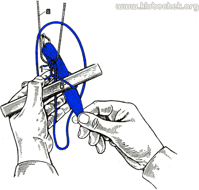 5-й прием плетения первой петли