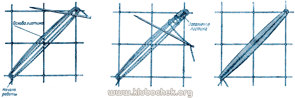 Выполнение рельефного листика с одной прожилкой