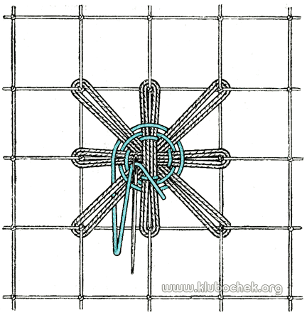 Ромашка с паучком в центре