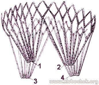 Четыре пучка больших петель для ручек сумки