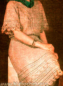 Льняной костюм – блузка и юбка - www.klubochek.org