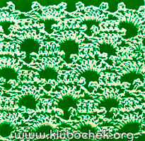 Образец ажурной вязки