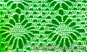 Образец ажурной вязки