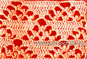 Образец ажурной вязки