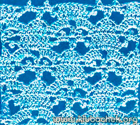 Образец ажурной вязки