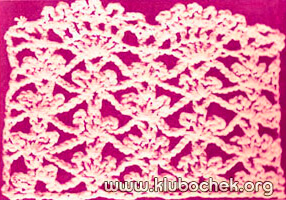 Образец ажурной вязки