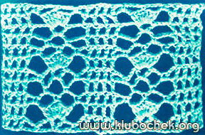 Образец ажурной вязки