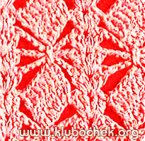 Образец ажурной вязки