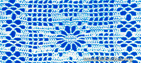 Широкое краевое кружево «звезда»