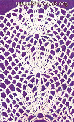 Образец ажурной вязки