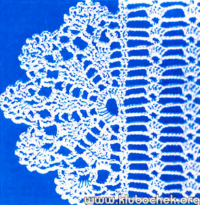 Кружево с полукруглыми фестонами