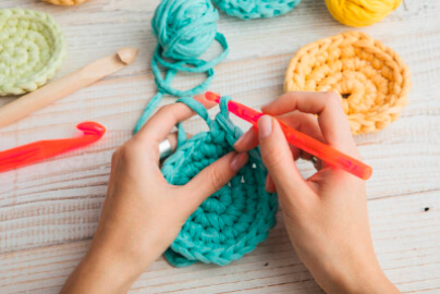 Круг, связаный крючком