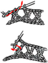 Скрещенные столбики с накидом