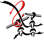 Изнаночная скрещенная петля