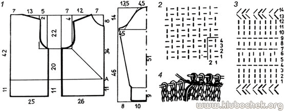 Джемпер, связанный вертикально - www.klubochek.org