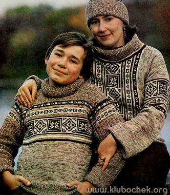 Свитер для мальчика с орнаментом - www.klubochek.org